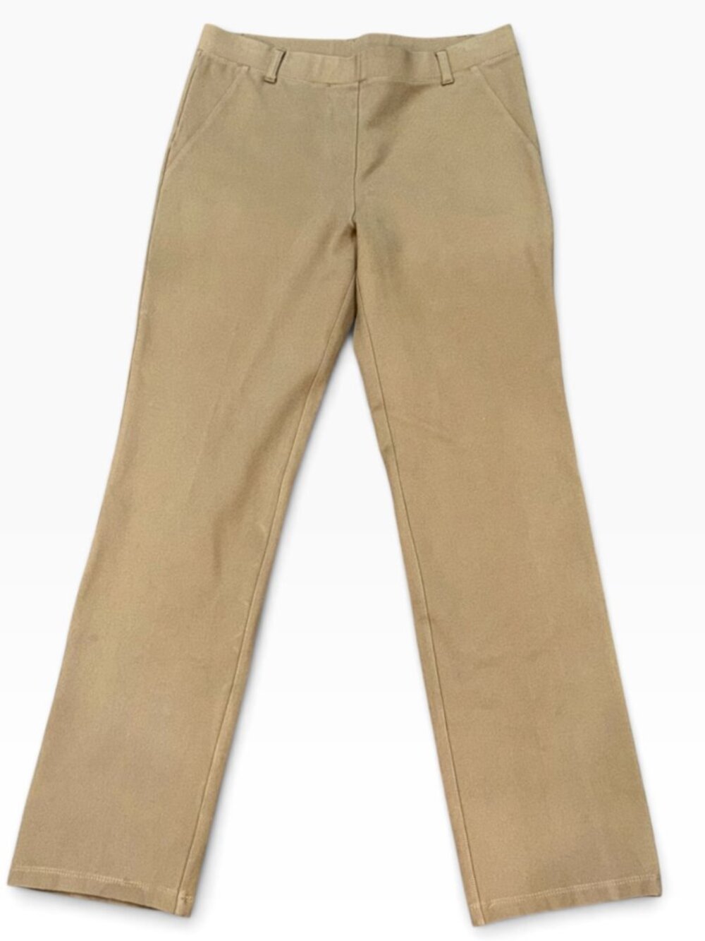 Quince Ultra Stretch Ponte Straight Leg Pants Roasted Pecan Medium Tall Pull On
